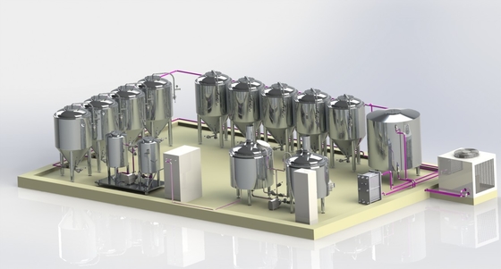Cree la cerveza para requisitos particulares casera que elabora la planta de la cervecería del equipo para la fabricación de la cerveza de Walt