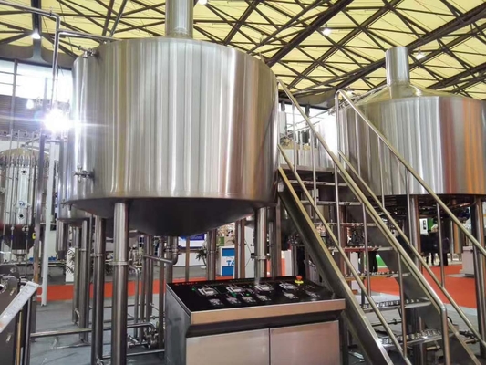 Equipo grande de la cervecería del equipo 2000L Sus304 de la elaboración de la cerveza del hogar de la pantalla táctil