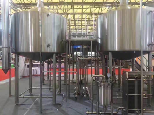 Equipo grande de la cervecería del equipo 2000L Sus304 de la elaboración de la cerveza del hogar de la pantalla táctil