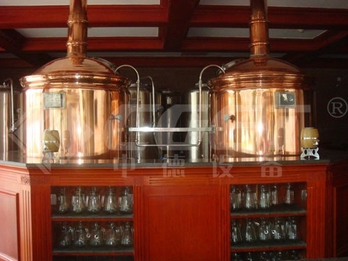 Pequeña escala micro de la máquina de la fábrica de la cerveza del hotel que elabora grueso del sistema 1000L 3m m