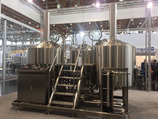 Sistema del control semi automático del equipo de la elaboración de la cerveza del gran escala 7Bbl del SUS 304