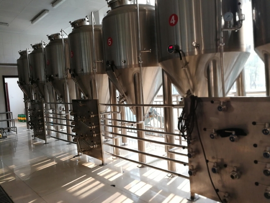 control comercial de la pantalla táctil de la fermentadora de la cerveza del equipo de la fermentación de la cerveza 2000L
