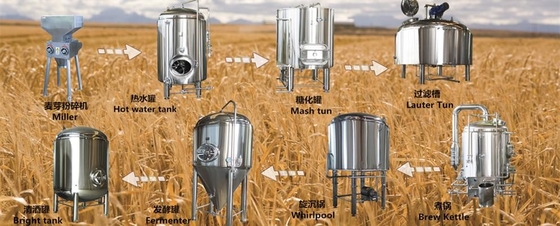 Fermentadora cónica 220V/380V de los Ss del equipo de la fermentación de la cerveza del Microbrewery del Pub