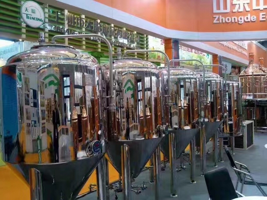 Acero inoxidable del equipo de llavero automático del Microbrewery o material del cobre
