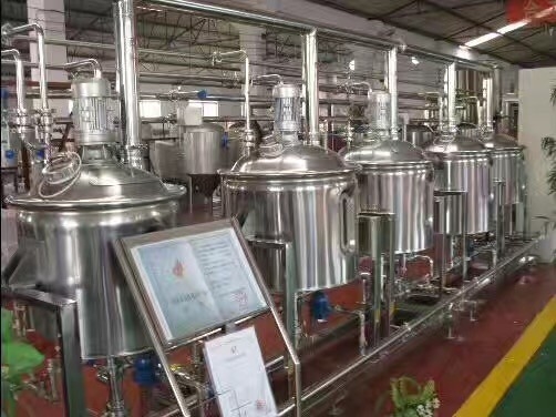 Acero inoxidable del equipo de llavero automático del Microbrewery o material del cobre