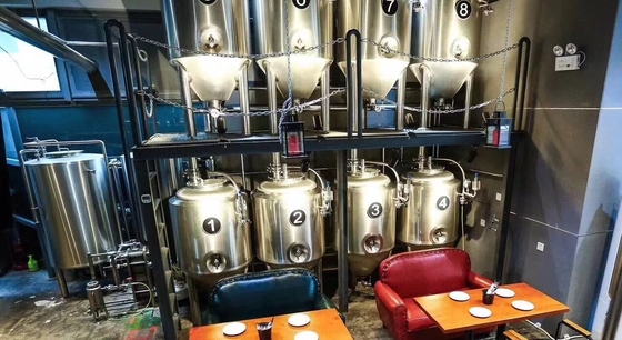 Cerveza del arte del Pub que elabora monofásico de la calefacción de vapor del equipo o la fase 3