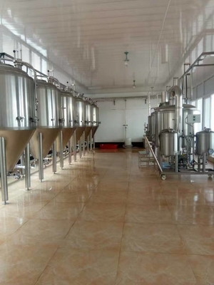 Cerveza industrial del control de la fermentación que hace el equipo para el sitio del laboratorio
