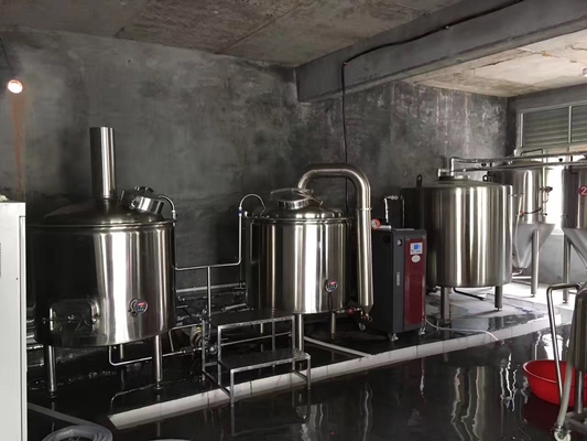 Cerveza casera básica de la pequeña escala que elabora sistema de la cervecería de Brewpub del equipo el mini