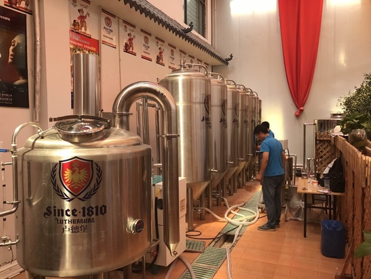Cerveza casera básica de la pequeña escala que elabora sistema de la cervecería de Brewpub del equipo el mini