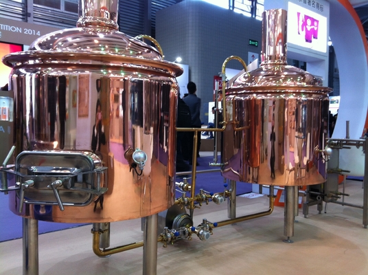 Cobre comercial que elabora el tanque de cobre 50L - 10000L 245KGS de la cerveza del equipo