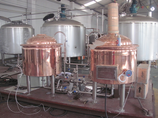 cobre rojo 500L que elabora la cerveza casera del equipo que elabora el equipo garantía de 1 año