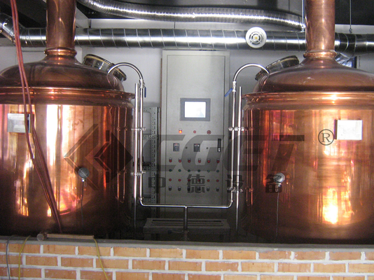 cobre rojo de 100l 500l 1000l que elabora el equipo del  , mini cerveza que elabora el sistema