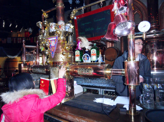 Cervecería de cobre roja automática de la pequeña escala del equipo de la elaboración de la cerveza para el proyecto del Pub