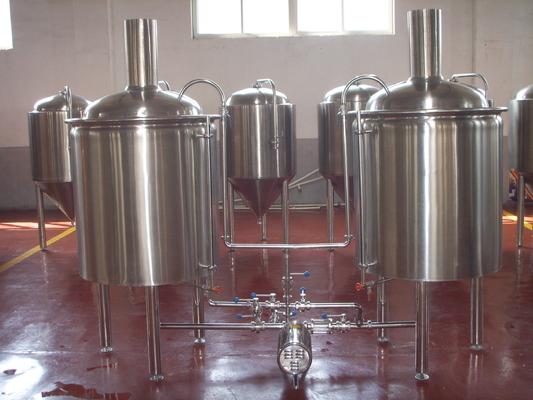 Cerveza grande que elabora el barril del barrilete del acero inoxidable del equipo 5 barriles que elaboran el sistema