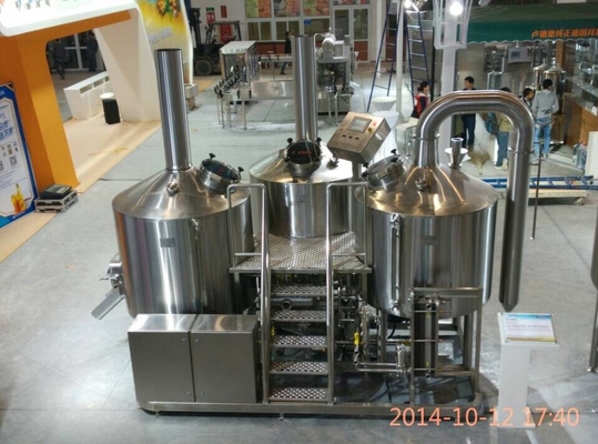 Equipo de la elaboración de la cerveza del acero inoxidable de la calefacción de vapor con el certificado de la UL ISO del CE