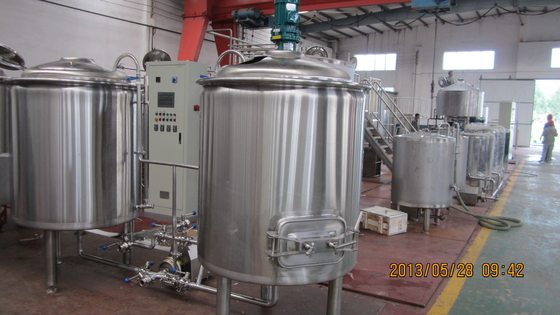 acero inoxidable de la cerveza del arte 500L que elabora el sistema de trituración del buque del equipo dos