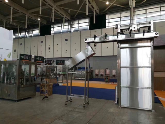 50Hz eléctrico cadena de producción del embalaje de 3 fases, botella puede máquina de la desembandejadora