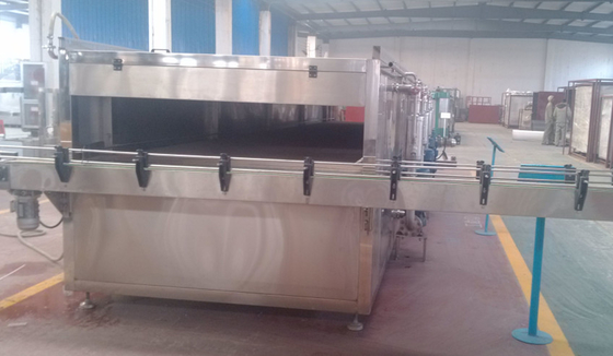 Tipo de rociadura cadena de producción del embalaje pasteurizador del túnel para la cerveza o la bebida
