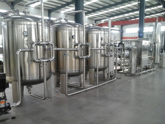 Cadena de producción automática del embalaje solo tratamiento previo del agua de la ósmosis reversa del grado