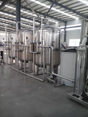 Cadena de producción automática del embalaje solo tratamiento previo del agua de la ósmosis reversa del grado
