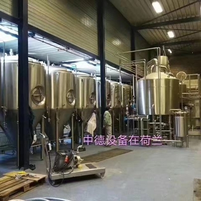 El PLC controla la cerveza profesional del equipo que elabora 1000L a casa que elabora el sistema