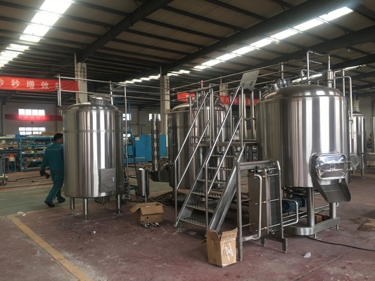 cervecería de la cerveza del acero inoxidable 7BBL de la cervecería de la calefacción del directo-fuego para la cerveza del pub que elabora el equipo