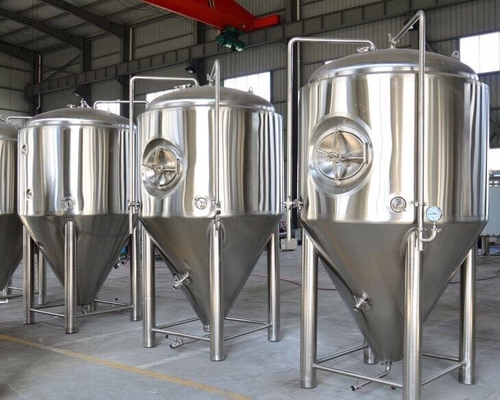 tipo vertical superficie pulida del equipo de la elaboración de la cerveza del acero inoxidable 5bbl
