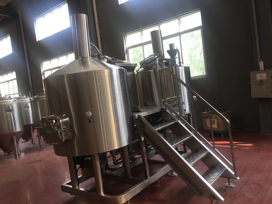tipo vertical superficie pulida del equipo de la elaboración de la cerveza del acero inoxidable 5bbl