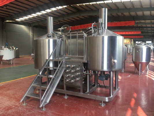 tipo vertical superficie pulida del equipo de la elaboración de la cerveza del acero inoxidable 5bbl