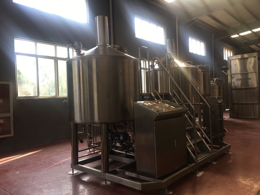 equipo de la elaboración de la cerveza del acero inoxidable de la cervecería de la calefacción del directo-fuego del equipo de la cervecería de la cervecería 1000l