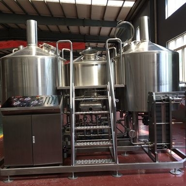 Cuba de puré industrial vertical de la cerveza de los depósitos de fermentación del equipo que elabora SS304