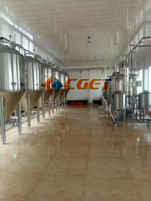 cerveza del gran escala 5000L que elabora el tipo vertical superficie pulida del equipo