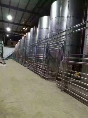 Línea de llavero fermentadora cónica vestida de la cervecería de la fermentadora grande de la cerveza de 120 barriles