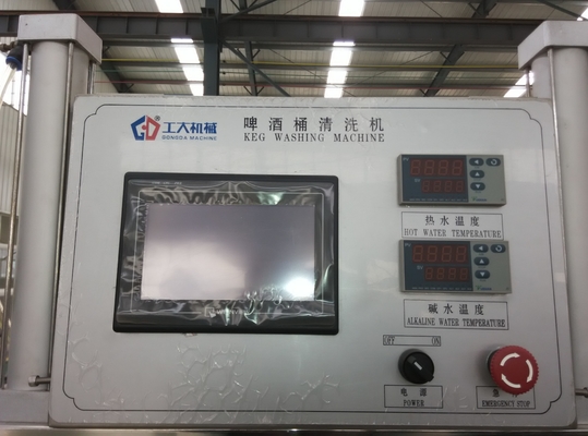 Tipo conducido eléctrico neumático de la lavadora del barrilete de cerveza de la pantalla táctil de 2 cabezas
