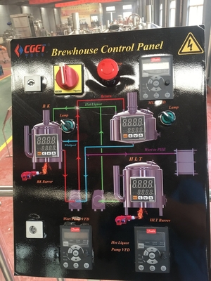 Acero inoxidable 100L 200L 300L del equipo del Microbrewery de la calefacción de vapor por el lote