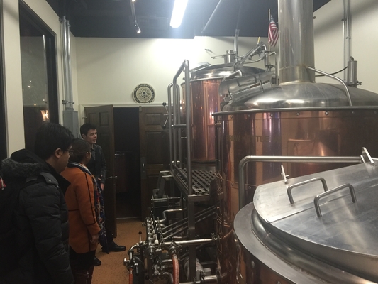 equipo comercial de la elaboración de la cerveza de la cervecería del directo-fuego 3.5bbl pequeño cabido en una calefacción directa del envase 40Hq