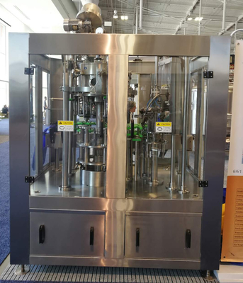 El capsular de relleno del fregado de las botellas de vidrio de la máquina de rellenar de 500 BPH Monoblock