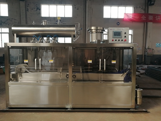 Dos en un embotellado de cristal aséptico y la máquina que capsula para las latas de cerveza 5L