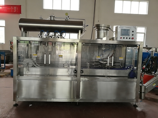 Dos en un embotellado de cristal aséptico y la máquina que capsula para las latas de cerveza 5L