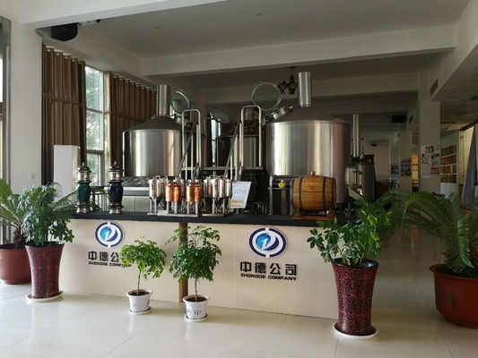 Cerveza del arte SUS304 que elabora el equipo 20bbl con control del PLC de la piedra de la carbonatación