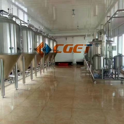 Cervecería anti del brewpub de la corrosión del Microbrewery SU304 del equipo del control de llavero de cobre del PLC