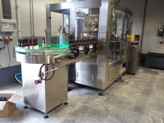 3 eléctricos en 1 capsuladora de cristal del llenador de la lavadora de la cerveza de la máquina de embotellado