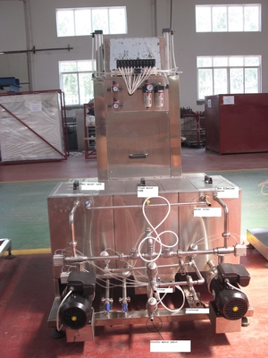 Tipo conducido eléctrico neumático de la lavadora del barrilete de cerveza de la pantalla táctil de 2 cabezas