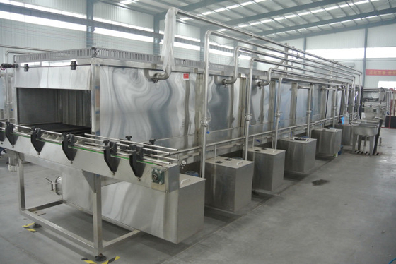 Tipo de rociadura cadena de producción del embalaje pasteurizador del túnel para la cerveza o la bebida
