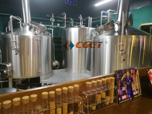 Cerveza del arte del SUS 304 que elabora el equipo 500L que elabora el sistema con el CE del ISO certificado para Rusina