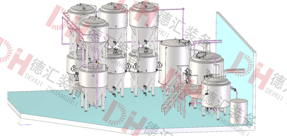 Cree la cerveza para requisitos particulares casera que elabora la planta de la cervecería del equipo para la fabricación de la cerveza de Walt